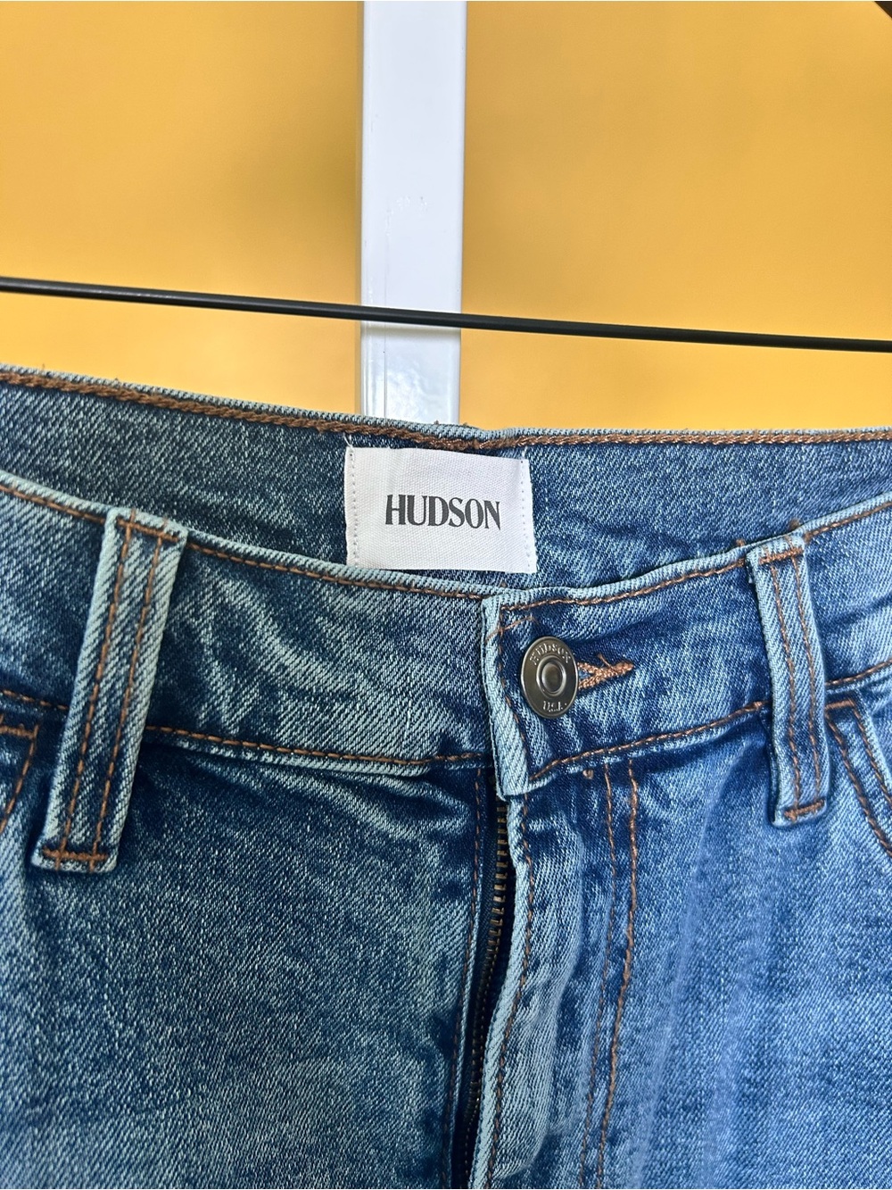 Hudson Jolene Wide Leg 3 Jeans in the Dickinson wash old money quiet luxury - Picture 6 of 16